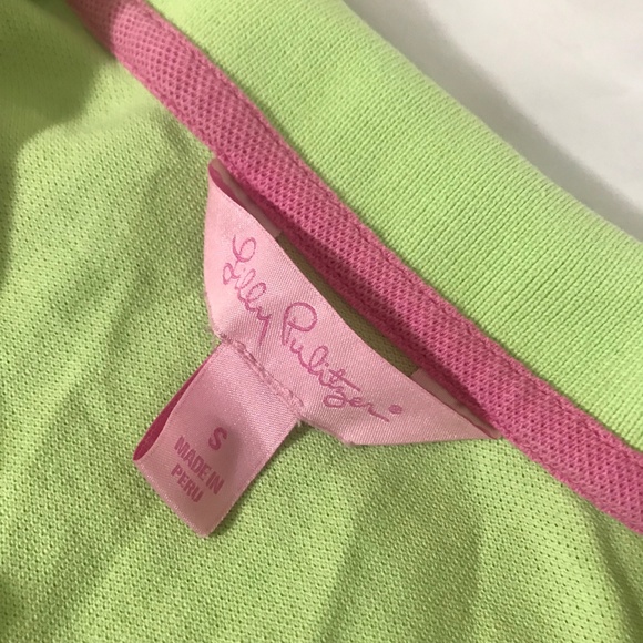 Lilly Pulitzer Pastel Green Island Polo Shirt - Picture 4 of 8